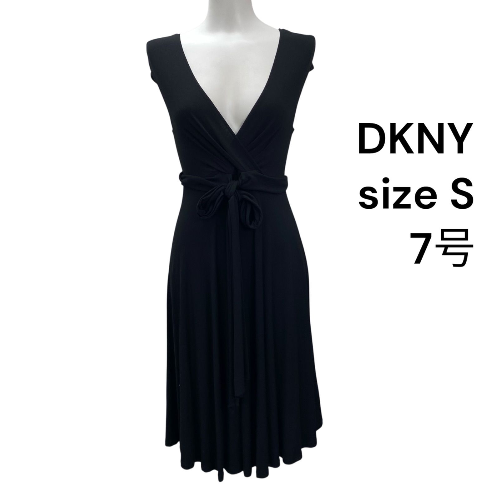 ◇ダナ キャラン ニューヨーク DKNY ワンピース 膝丈 ノースリーブ 