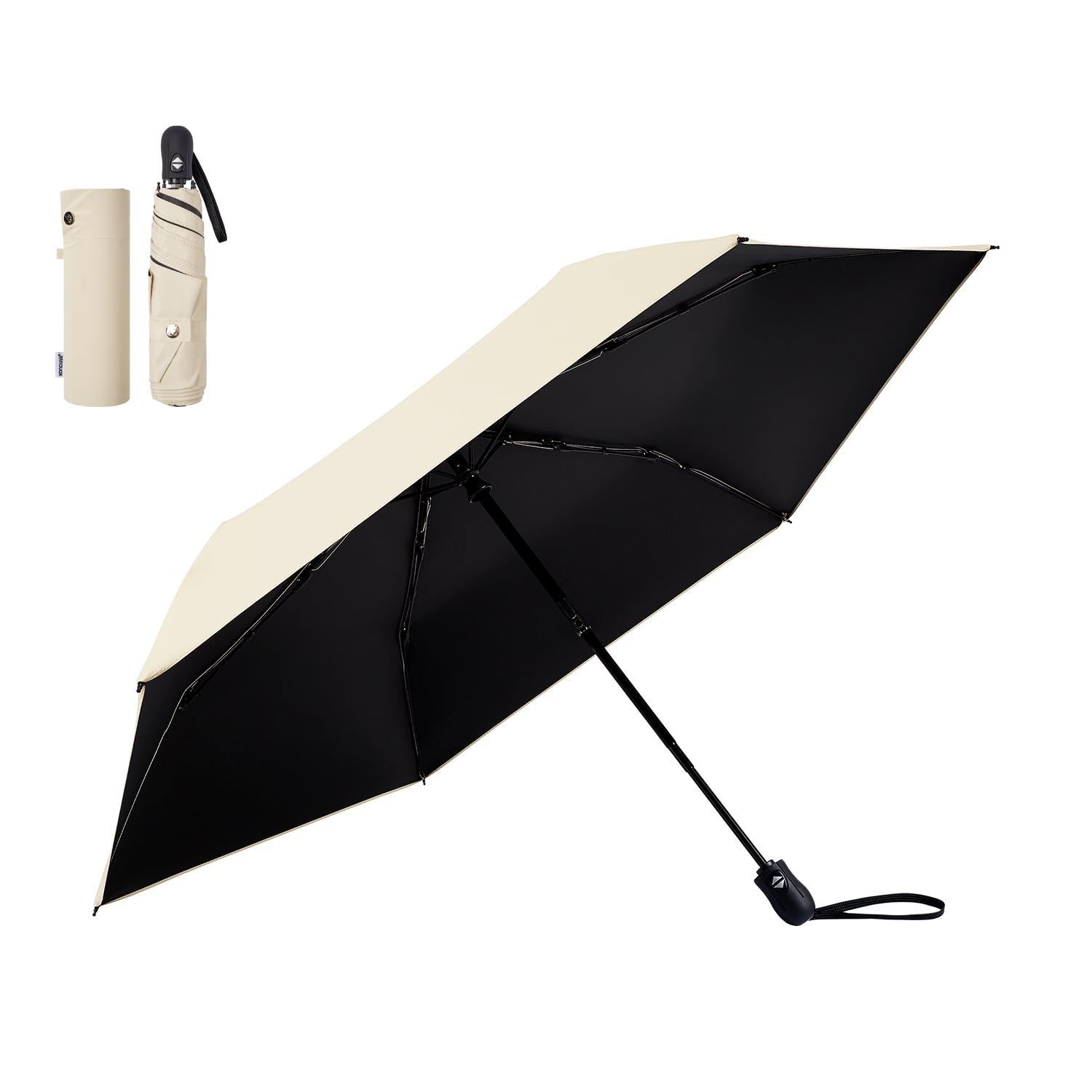 新品 konciwa【 5秒でたためる傘】形状記憶 日傘 UVカット率 100% 晴雨兼用 自動開閉 完全遮光 遮熱 折りたたみ傘 軽量 コンパクト設計 おしゃれ 折り畳み傘 便利な日傘 撥水速乾 高耐久 耐強風 携帯便利 母の日 父の日カラーバリエーション豊