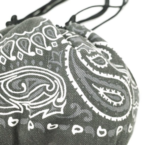 sacai サカイ Zantan Kinchaku ペイズリー巾着ショルダーバッグ