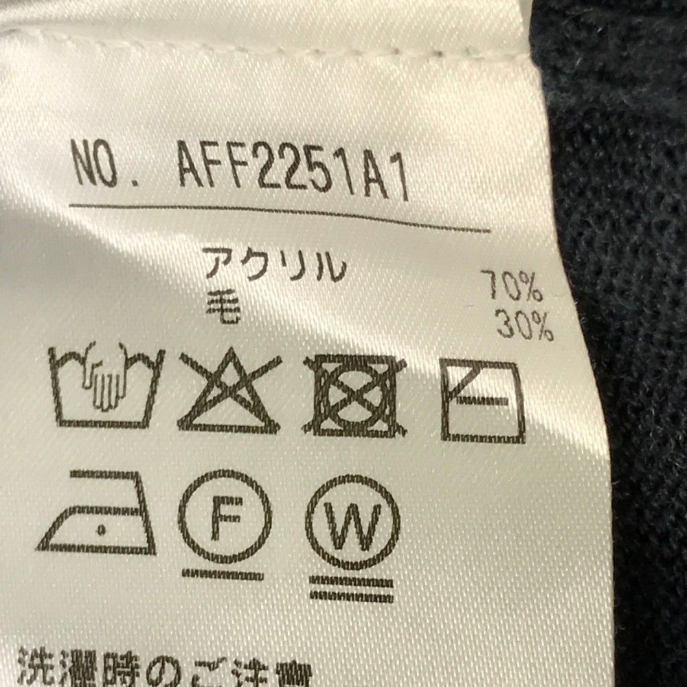 サイズ：M AND PER SE アンパスィ ニットセーター ネイビー系