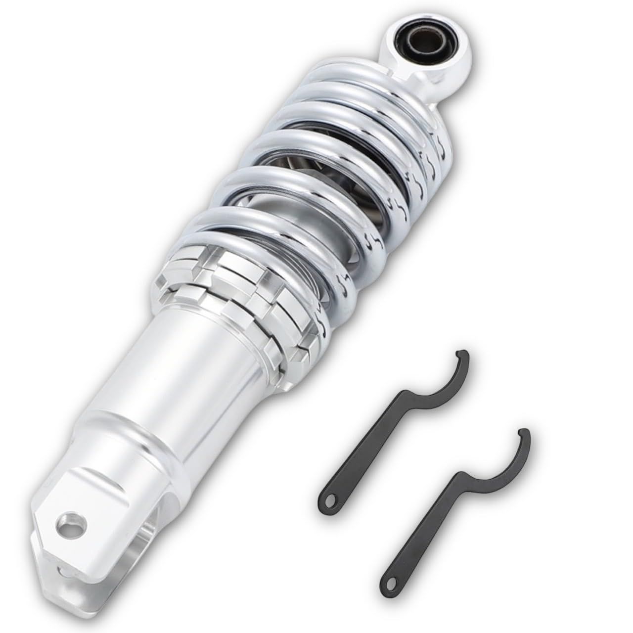 Kanoan ズーマー ZOOMER AF58 リアサスペンション リアサス リアショック ローダウン 225mm 245mm 車高調 ラッカス RUCKUS ホンダ 用 カスタム パーツ 部品 汎用 社外品 シルバー シルバー