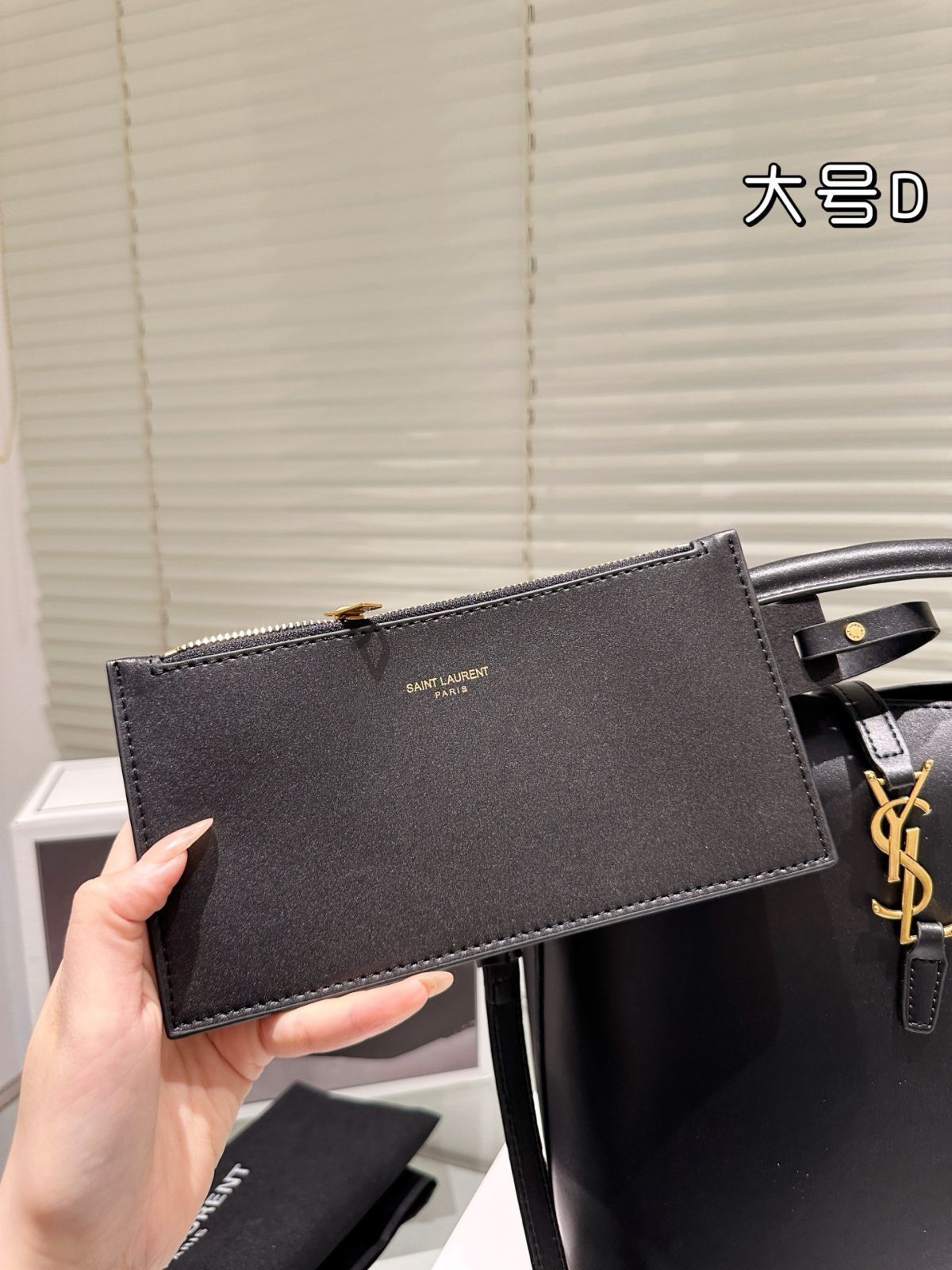 ブラックゴールド バケットバッグ