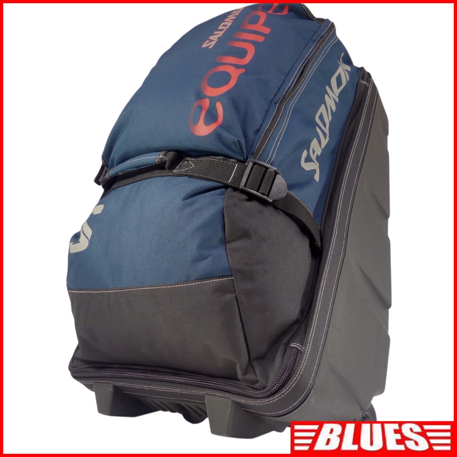 美品】 SALOMON サロモン キャリーバッグ 3way黒×赤 100L
