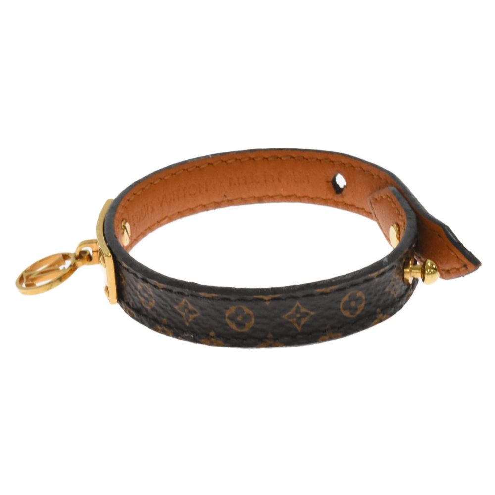 LOUIS VUITTON (ルイヴィトン) ブラスレロゴマニア モノグラム レザー 