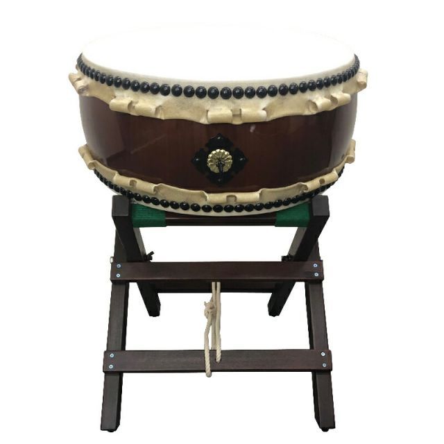 平胴太鼓 平太鼓 1尺6寸 鼓面 48cm X台付
