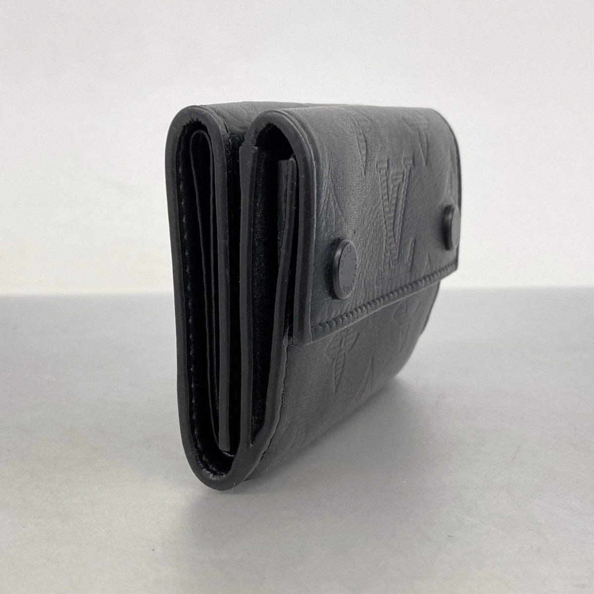 5ma0266-h ルイヴィトン 三つ折り財布 モノグラム シャドウ ディスカバリー コンパクトウォレット M67631 ノワール メンズ