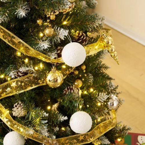 迅速発送】BTM クリスマスツリー 濃密 葉の落ちない LED付き スチール