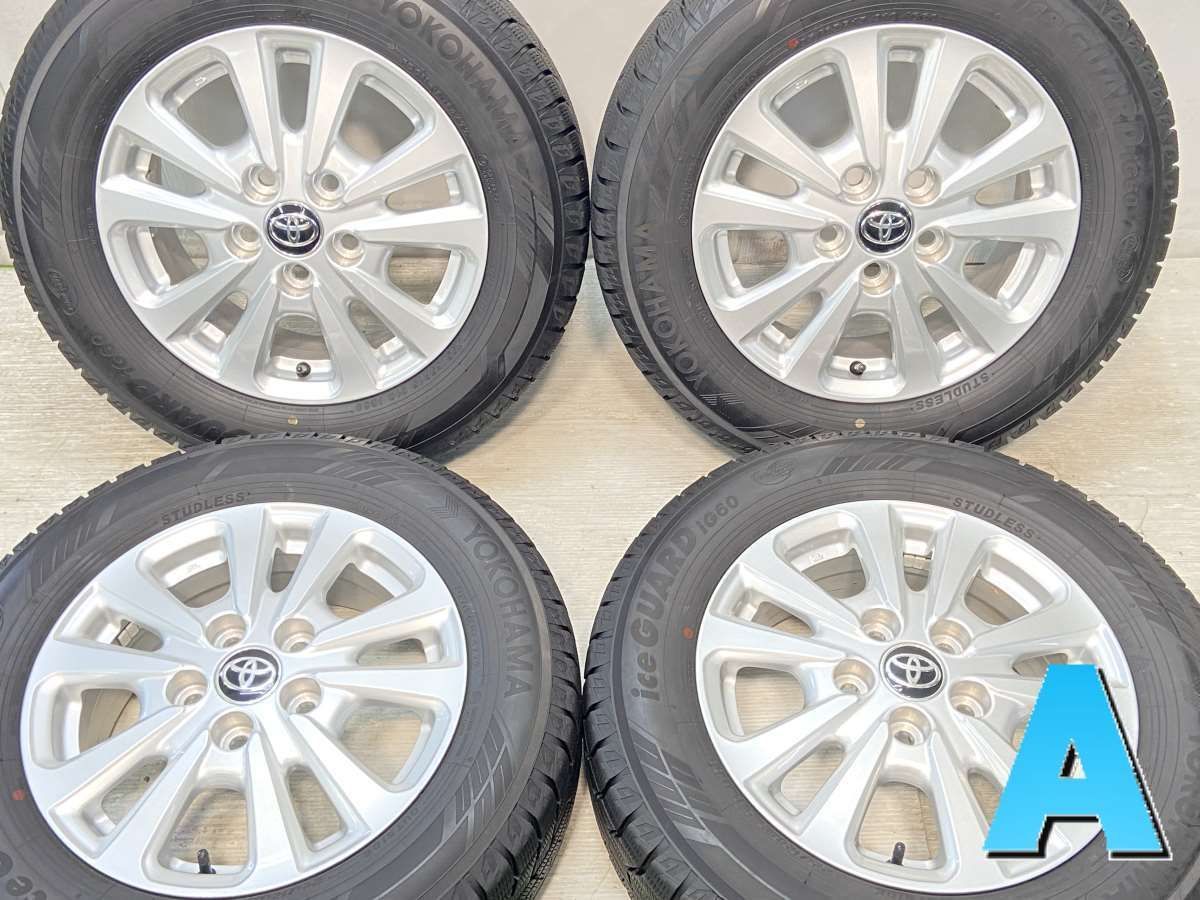195/65R15  nヨコハマ アイスガード iG60 nトヨタ純正  n15x6.0 50 114.3-5穴 n中古タイヤ スタッドレスタイヤ ホイールセット 4本セットn w15240805906