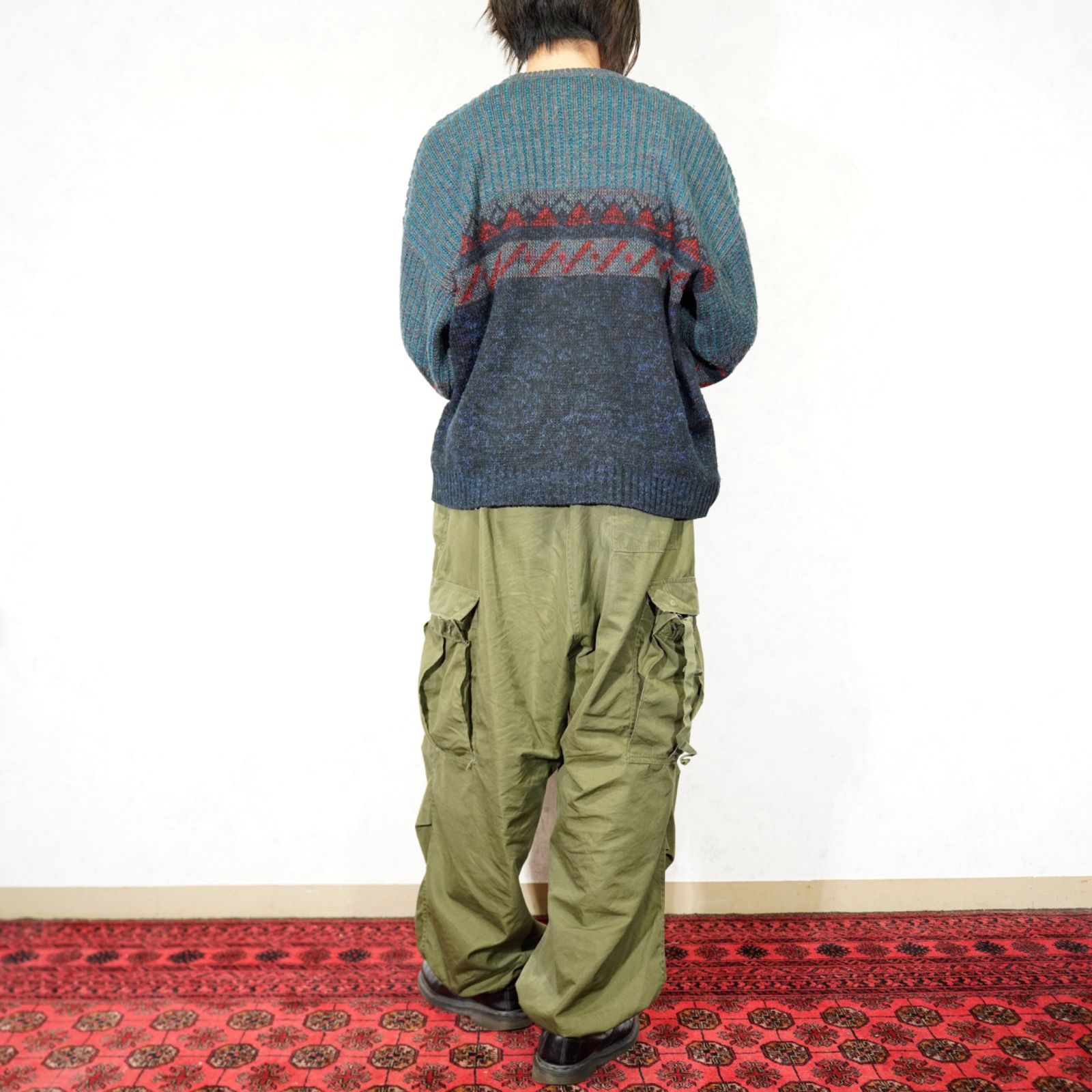 EU VINTAGE George Richards PATTERNED DESIGN KNIT/ヨーロッパ古着柄 