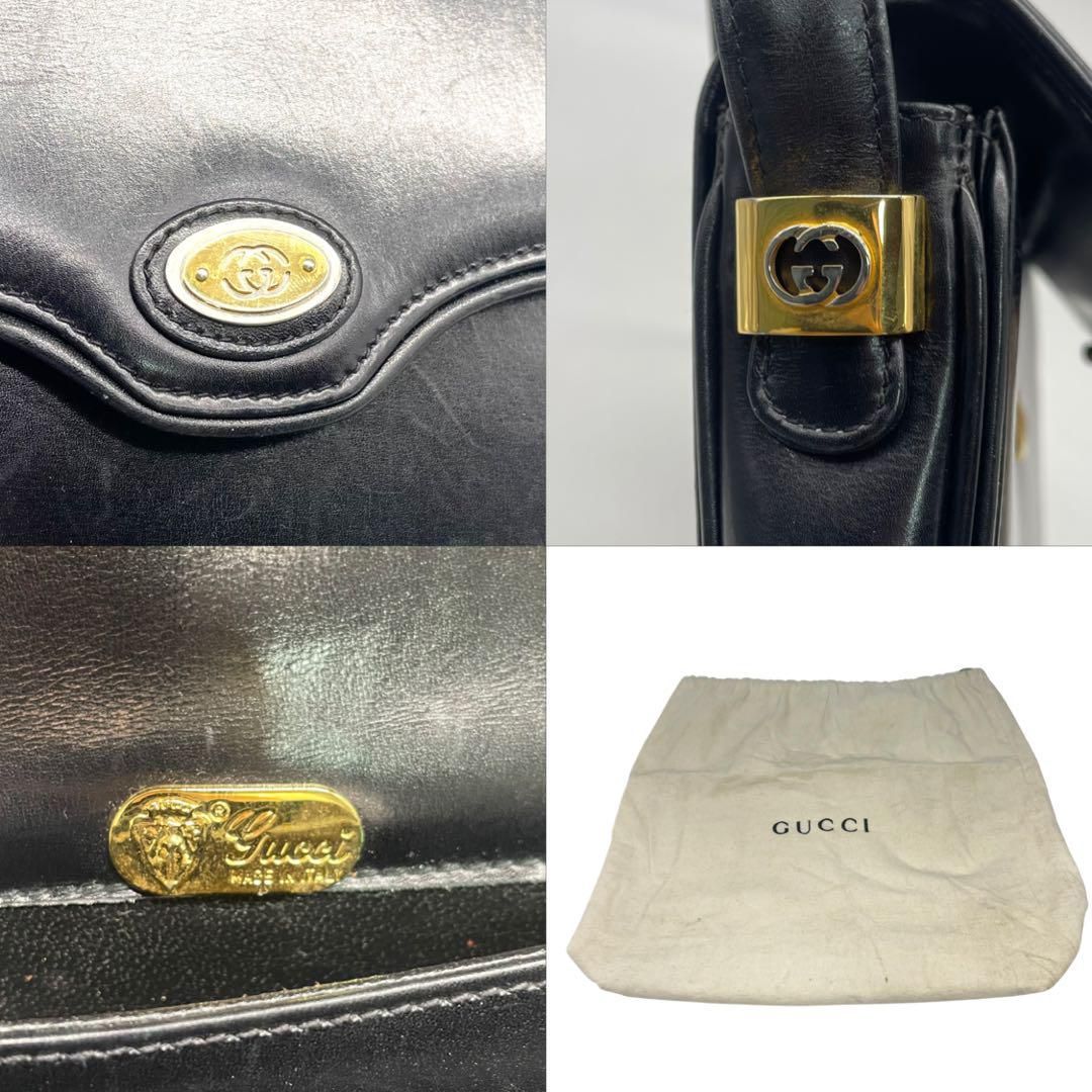 OLD GUCCI オールドグッチ ハンドバッグ ワンショルダー GG金具 
