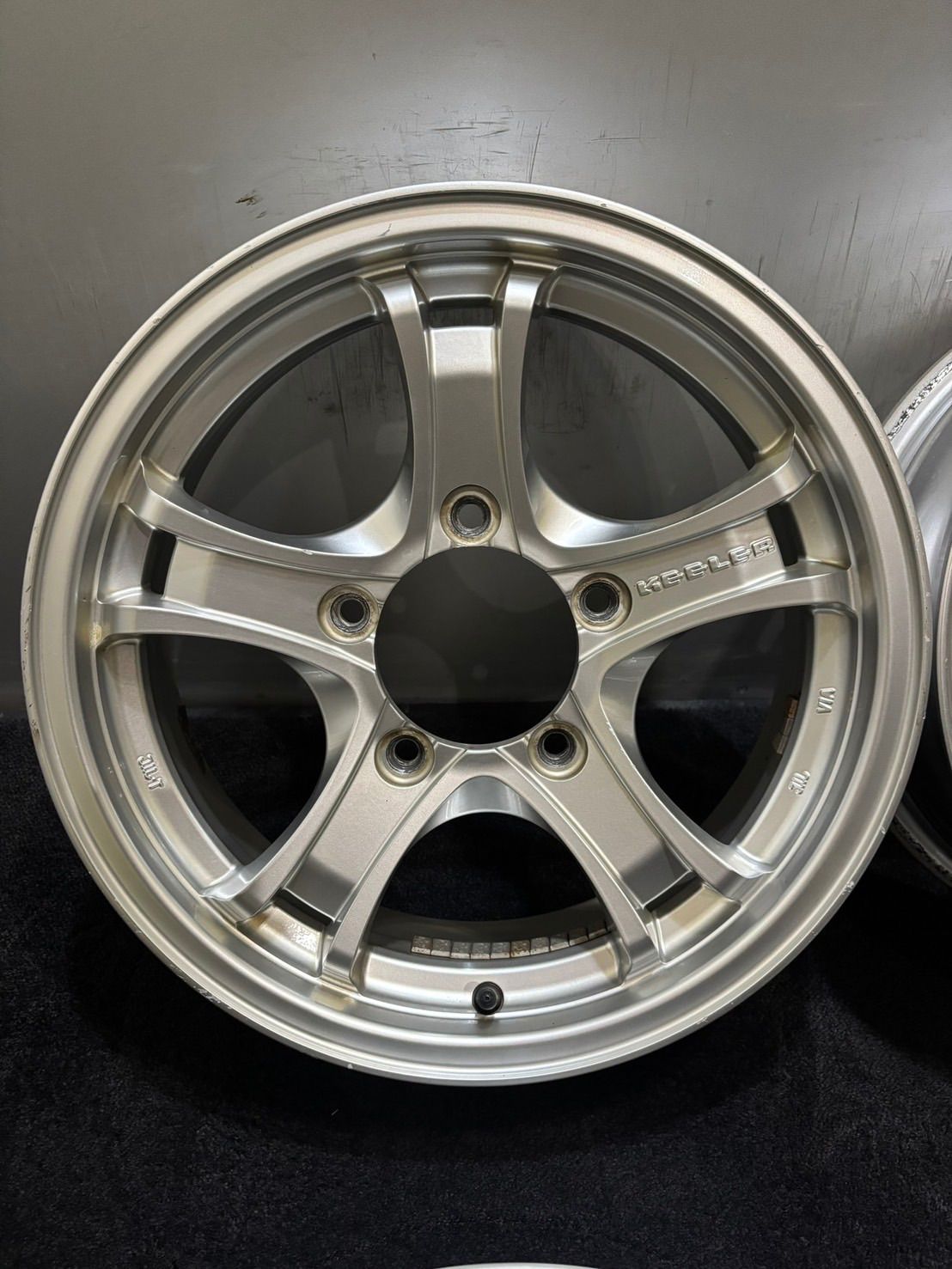 Weds KEELER 16インチ 5.5J 22 139.7 5H アルミホイール 4本 ジムニー 1-K362
