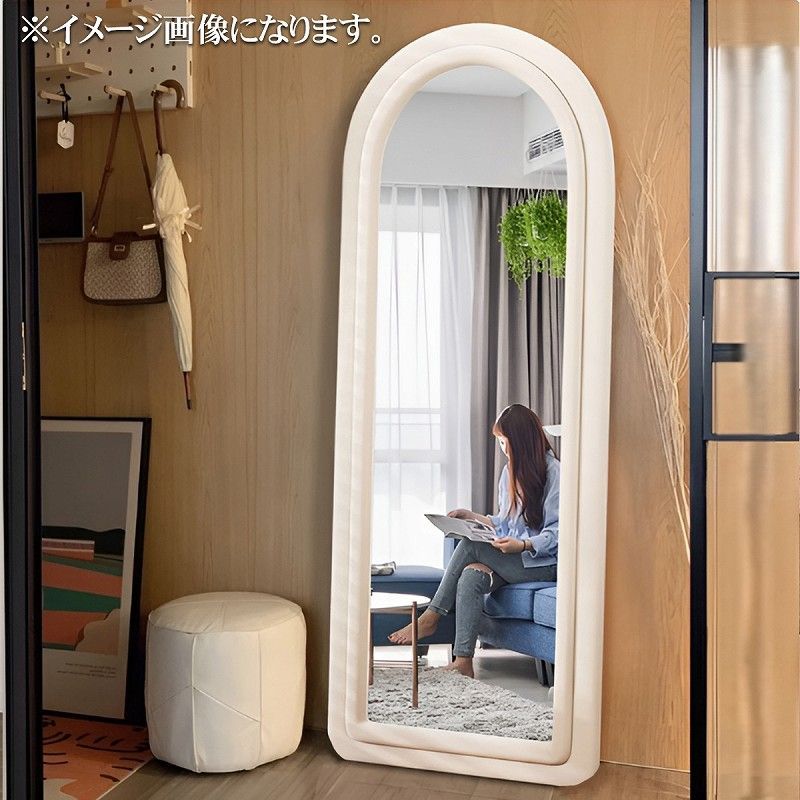 スタンドミラー 全身鏡 ウォールミラー 姿見 韓国 スエード SM-25LBR スタンドミラー 全身鏡 ウォールミラー 姿見 韓国 スエード