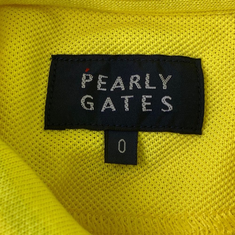 満足 サイズ 0 PEARLY GATES パーリーゲイツ ノースリーブポロシャツ イエロー系 240101474370 ゴルフウェア レディース ストスト ギフトに最適。