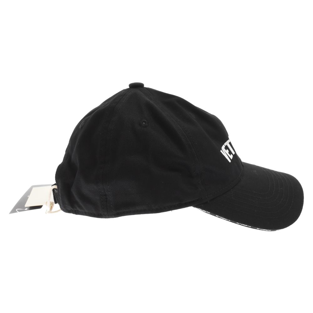 VETEMENTS / キャップ/--/BLK/メンズ/ue54ca180b// VETEMENTS (ヴェトモン) 23AW ICONIC LOGO CAP フロントロゴ刺繍 6