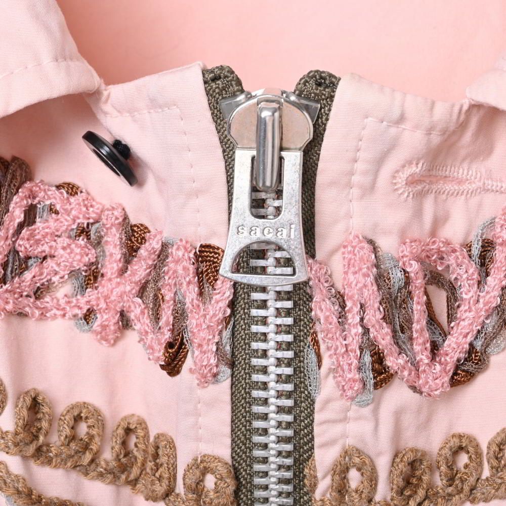 Sacai 23SS エリックヘイズ コード エンブロイダリー シャツ