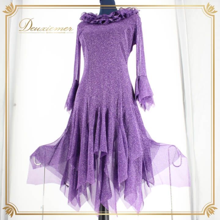 【美品 社交ダンス衣装】prima boutique プリマブティック ドレス 美品 社交ダンス衣装】ワンピース ドレス prima boutique 上品