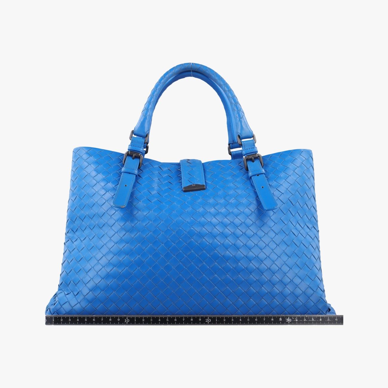 未使用　BOTTEGA VENETA　ポンポン　ブルー　バッグチャーム BOTTEGA VENETA】ミディアム アンディアーモ レザー デニム