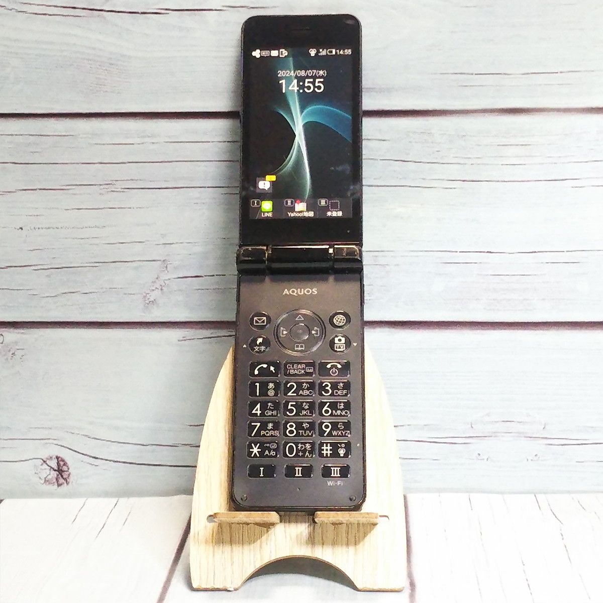 【送料無料】Softbank 601SH AQUOS ケータイ2 BLACK ブラック 本体 白ロム [訳あり] SIMロック解除済み SIMフリー 535049