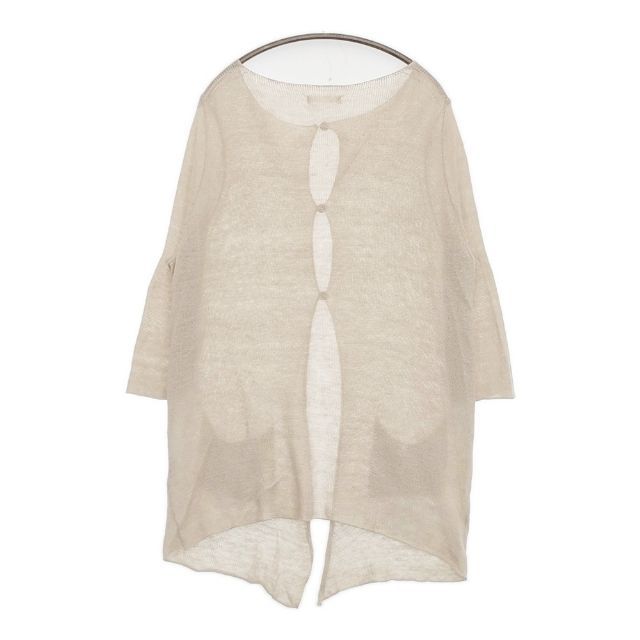 vie evam eva リネン100% 日本製 v141k956 カーディガン アイボリー  