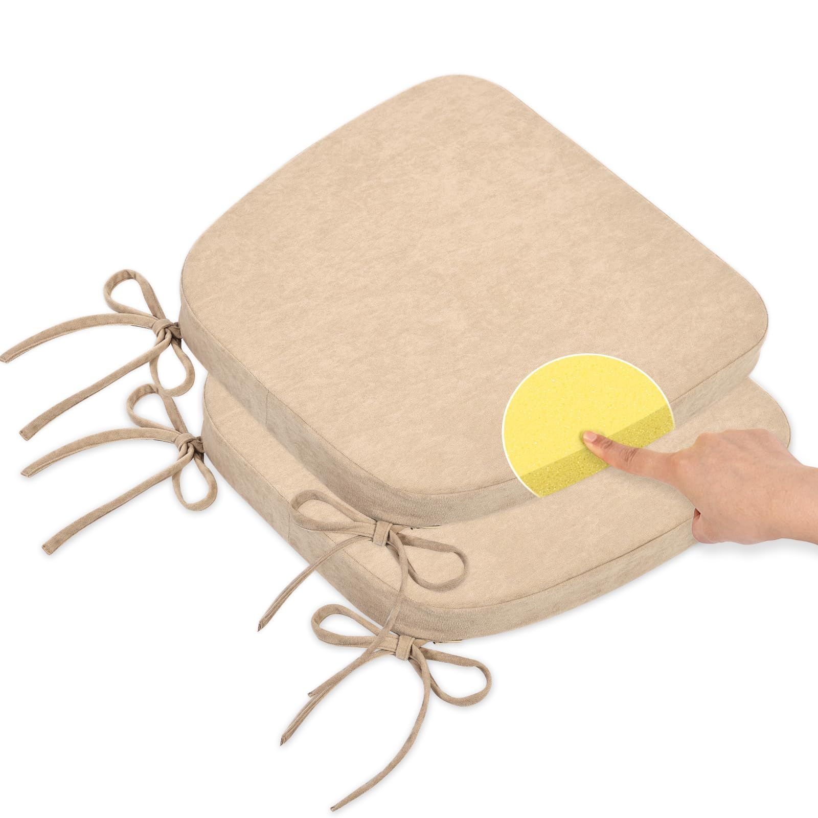 【迅速発送】TanYoo 椅子クッション 座布団 クッション 椅子用クッション ぷりぷり弾力性高反発 チェアパッド ダイニングチェアクッション 馬蹄型座布団 お尻が痛くならないクッション 43×40