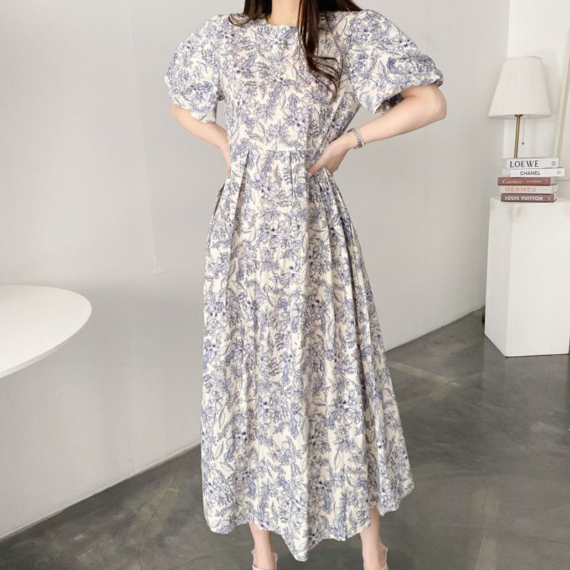花柄 ロングワンピース ワンピース レディース 花柄 シフォン