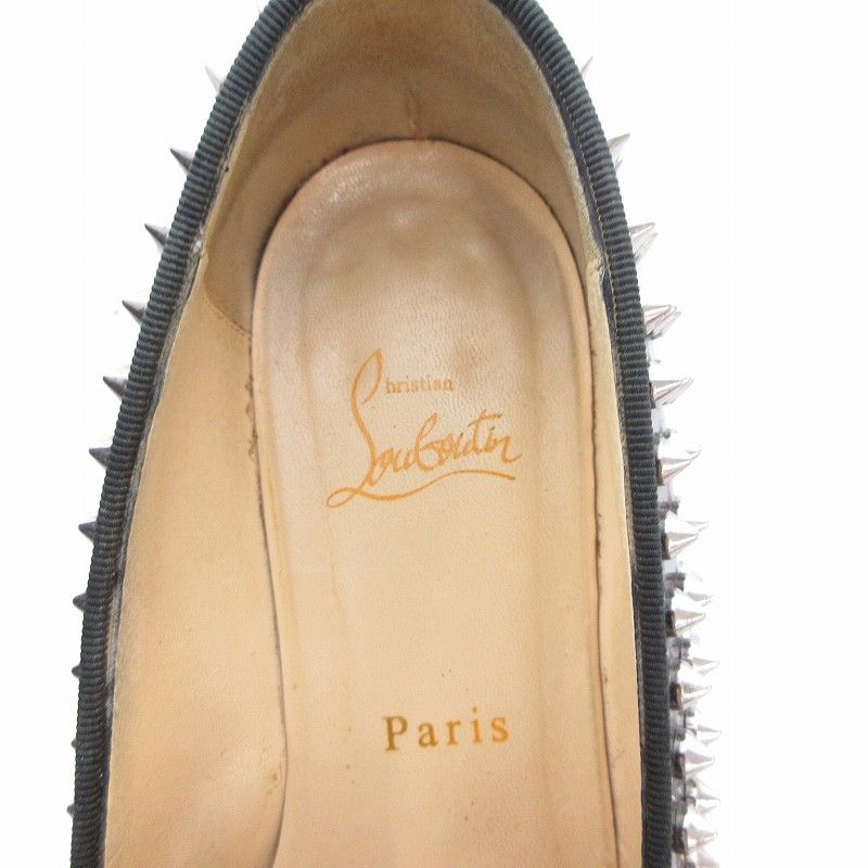 pinkshellルブタン ダンデライオン　スパイクフラット　 サイズ39 Dandelion Spikes ブラック スエード - Shoes - Men - Christian