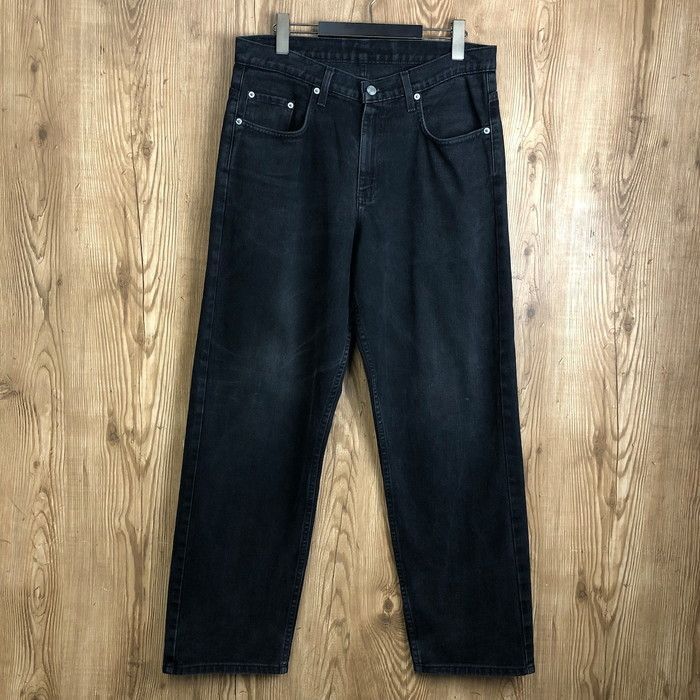 90s POLO JEANS COMPANY RALPH LAUREN ポロジーンズ ラルフローレン ブラックデニム パンツ サイズ 32×30 メンズ M位 90年代 古着 s24081782