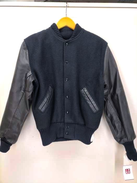 アリオン Allion AWARD JACKET USA製 レザー切替スタジャン メンズ US：38-