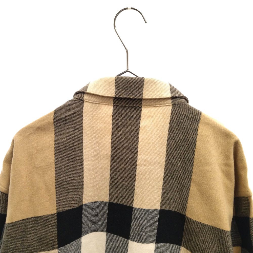 BURBERRY (バーバリー) 22SS Exaggerated Check Wool Cotton Overshirt