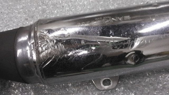 ZZR250 EX250H-029xxx の マフラー 傷 凹み:#1689322018 - メルカリ