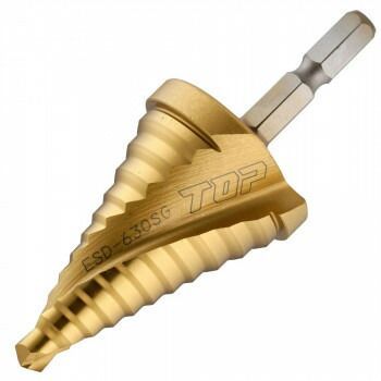 トップ工業 TOP 電動ドリル用 六角シャンク スパイラルステップドリル チタン ESD-630SG