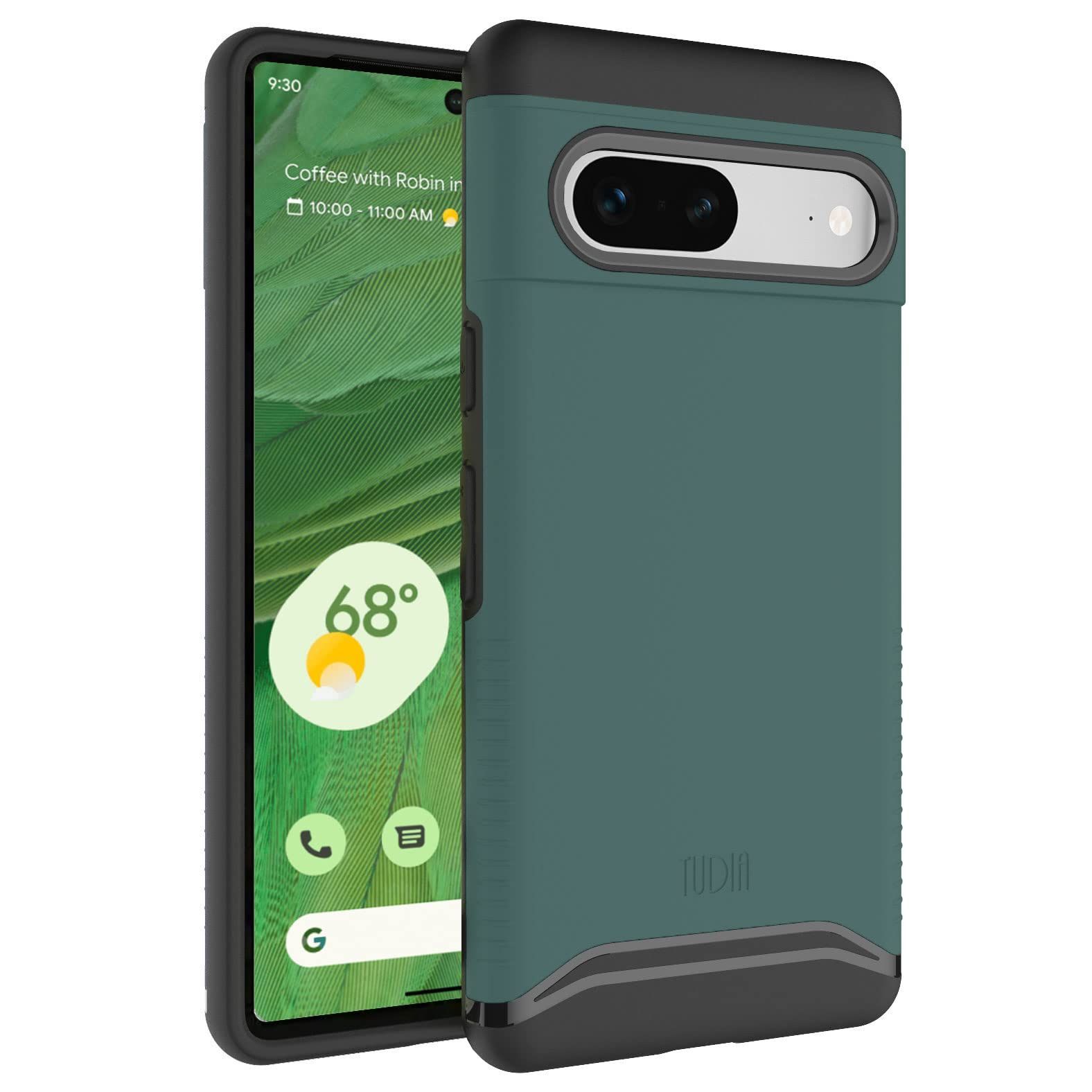 【新着商品】Pixel Pixel 7 7 対応 Google ケース 耐衝撃性超薄型ハードTPU保護 ケース、「MERGE」米軍MIL規格取得 - 用 ハンターグリーン 「米軍MIL規格・2層保護」TUDIA