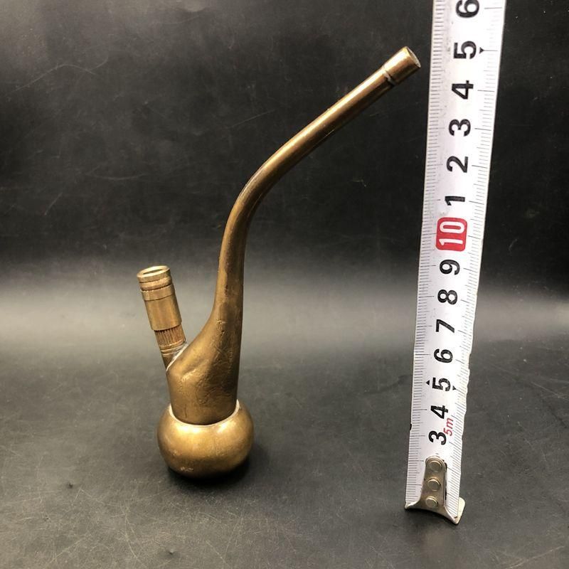 老銅の水煙袋  アンティーク 銅の置物 収蔵品 銅器 煙袋 煙管 老寿星水煙袋 水煙壺 煙袋鍋 工芸品美術品 置物