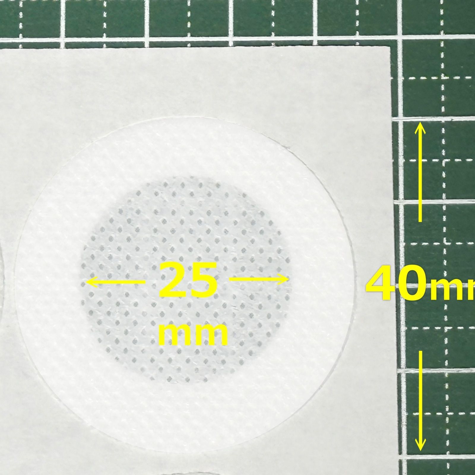 タイベストシール　40ｍｍ　175枚(5シート) 不織布フィルター　 フィルターシール　コバエ抑制　菌糸瓶　菌糸ボトル　クリアボトルに最適