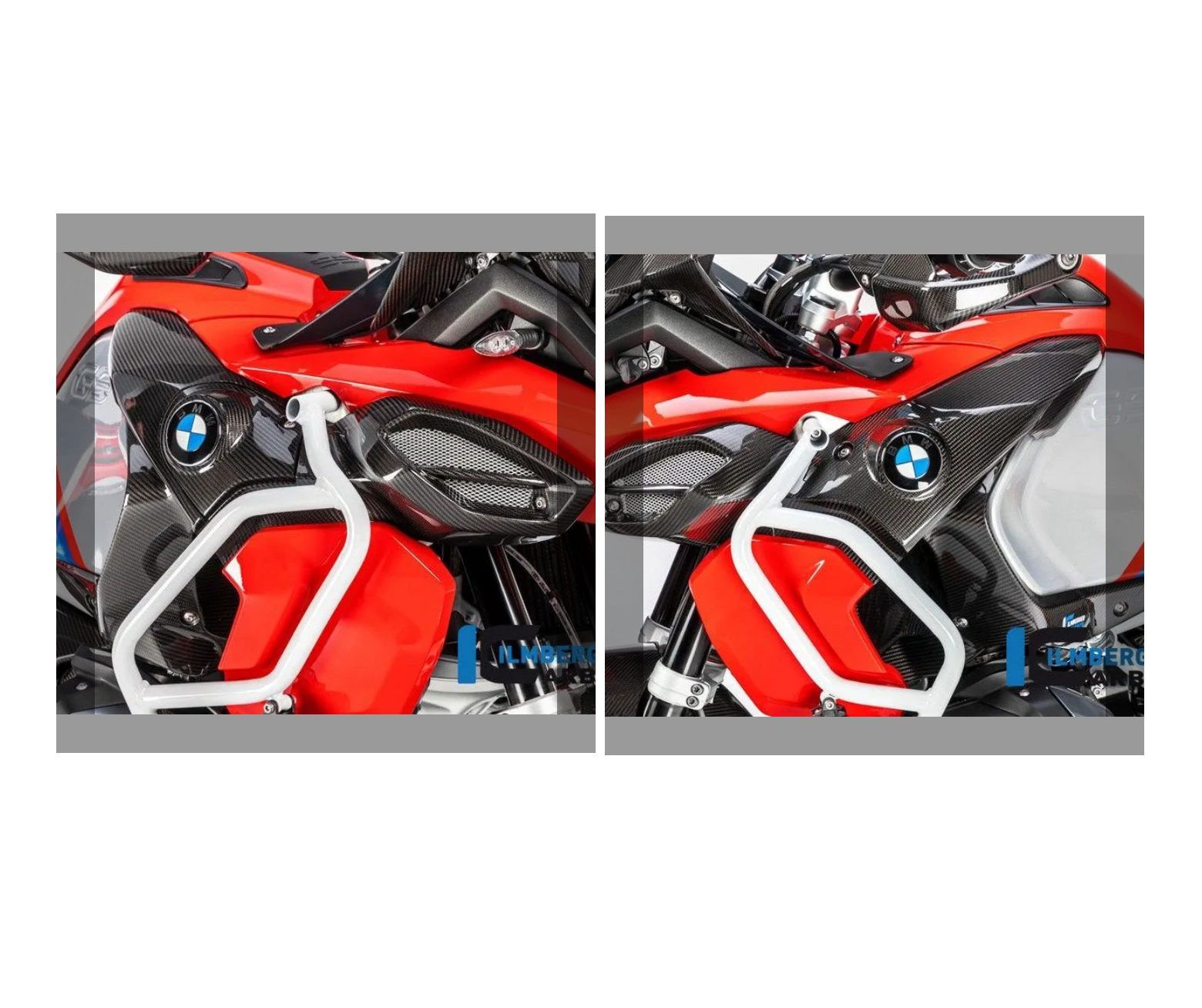 ILMBERGER | イルムバーガーカーボンパーツ エアチューブ 左右セット BMW R 1250 GS ADVENTURE FROM 2019 | WKL.005.GSA9T.K-WKR.006.GSA9T.K