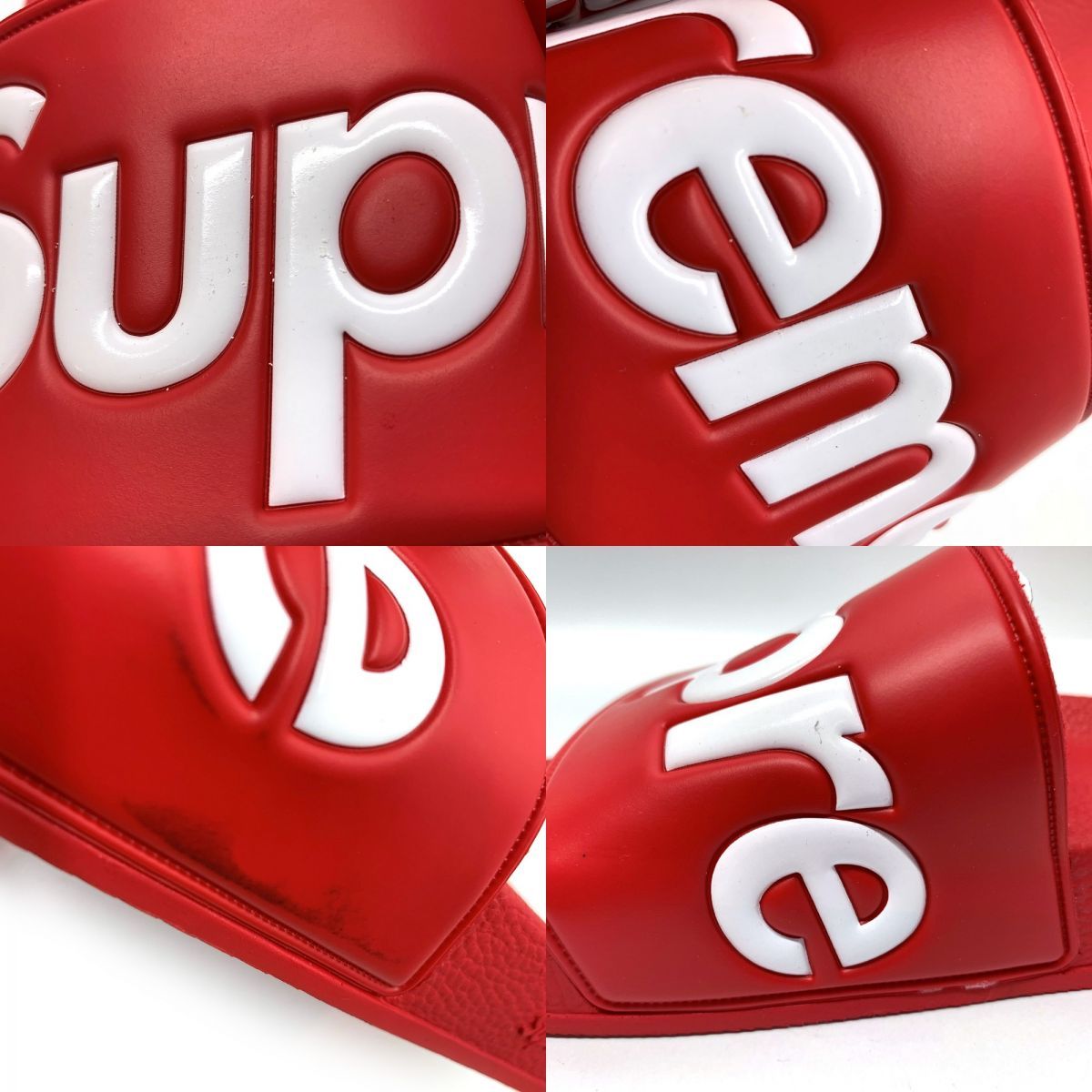 Supreme スライドサンダル レッド 9 Supreme 'Supreme Sandals'シュプリーム サンダル 赤 レッド 9