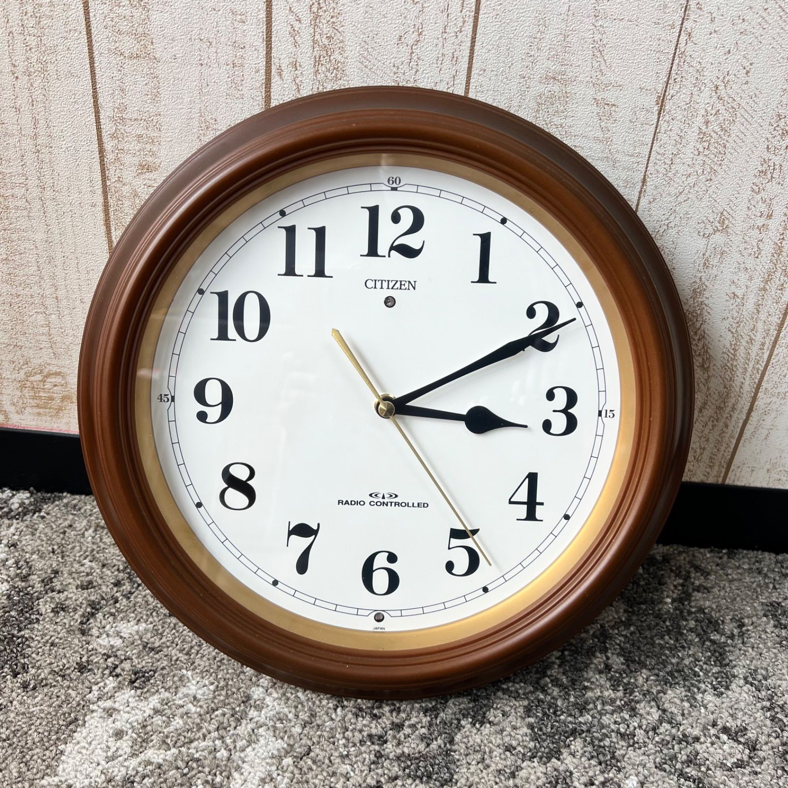 昭和レトロ シチズン 壁掛け時計 ウォールクロック 8MG337-N 特大 大型 - 掛時計/柱時計