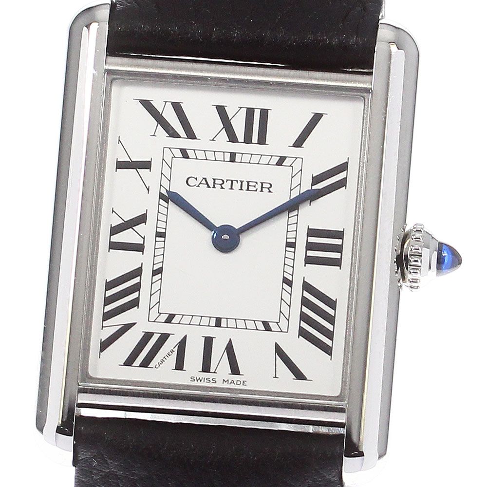 ☆美品 【CARTIER】カルティエ タンクマスト LM デイト WSTA0052 クォーツ メンズ_719172