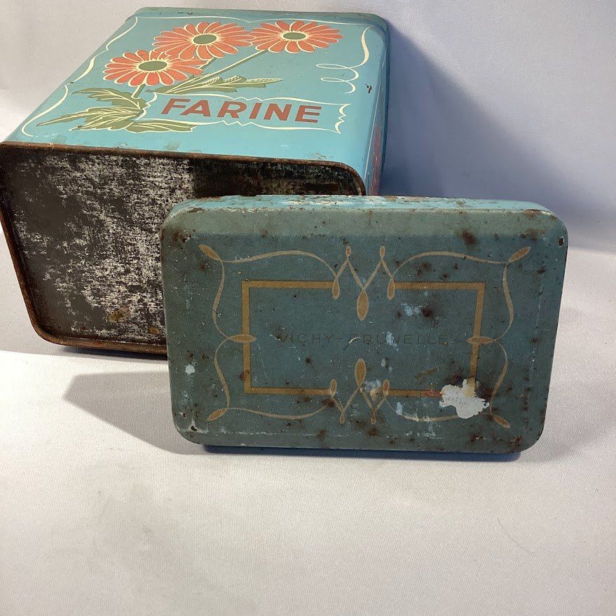 フレンチ雑貨 DELESPAUL-HAVEZアンティークブリキ缶 ♪French Antique ブリキ缶 - メルカリ