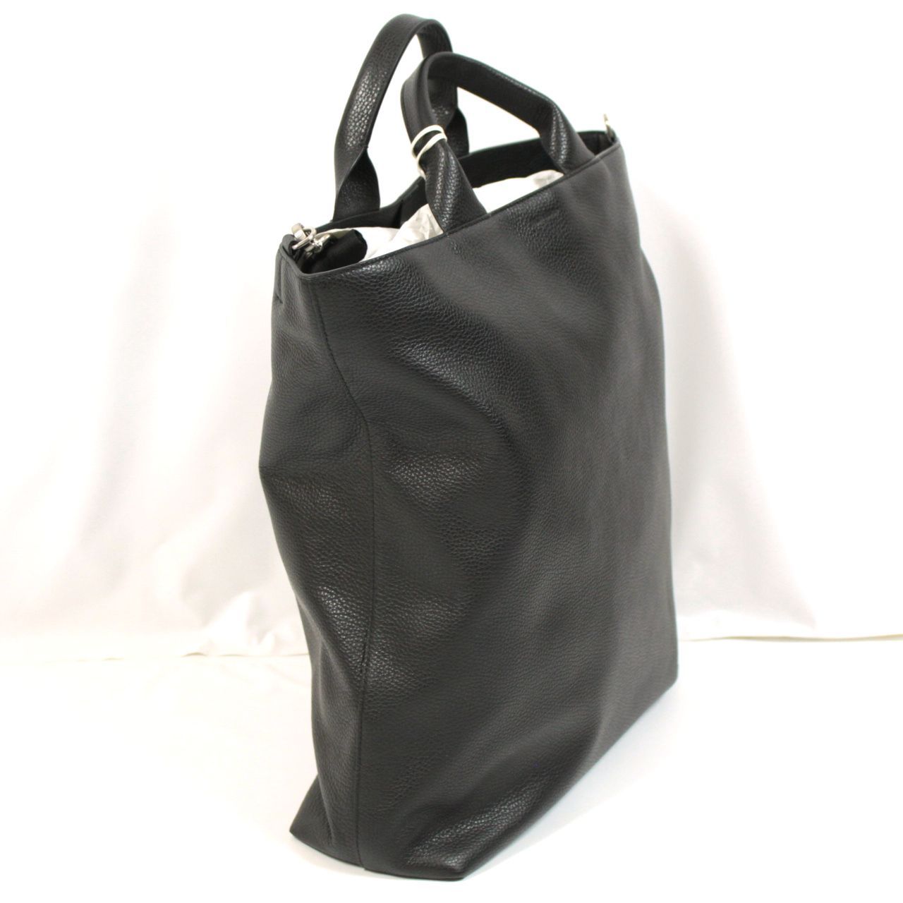 ブラック素材JIL SANDER XIAO TOTE MD トート ブラック ジル