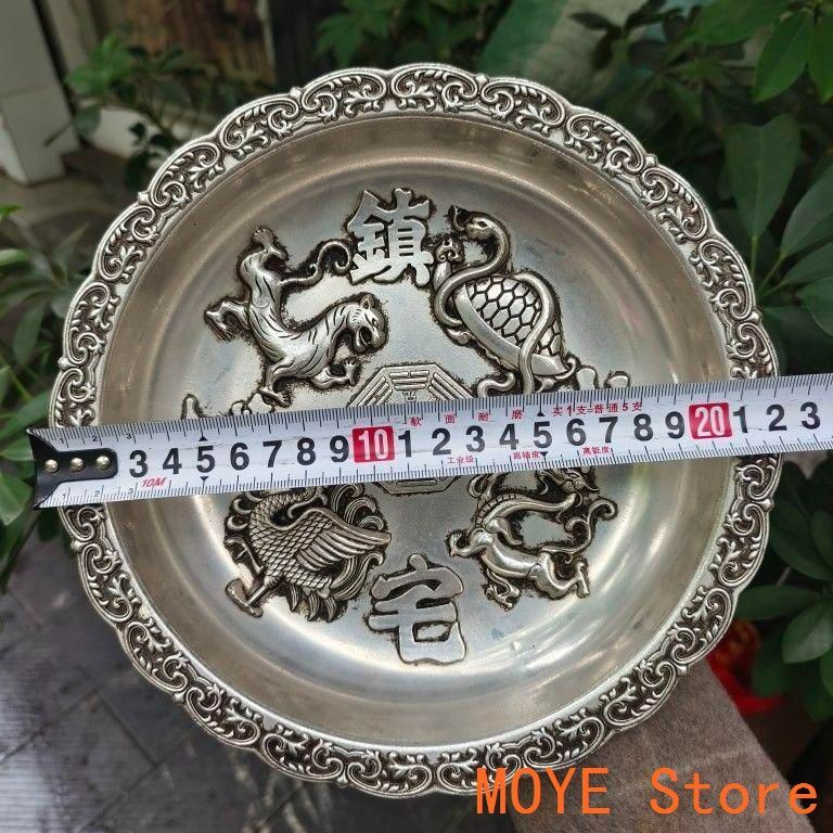 銅器 聚宝盆 香炉 工芸品 装飾品 美術品 置物 三足象耳 三面獅頭薫香炉 九龍聚宝盆香炉 装飾品 工芸品 美術品