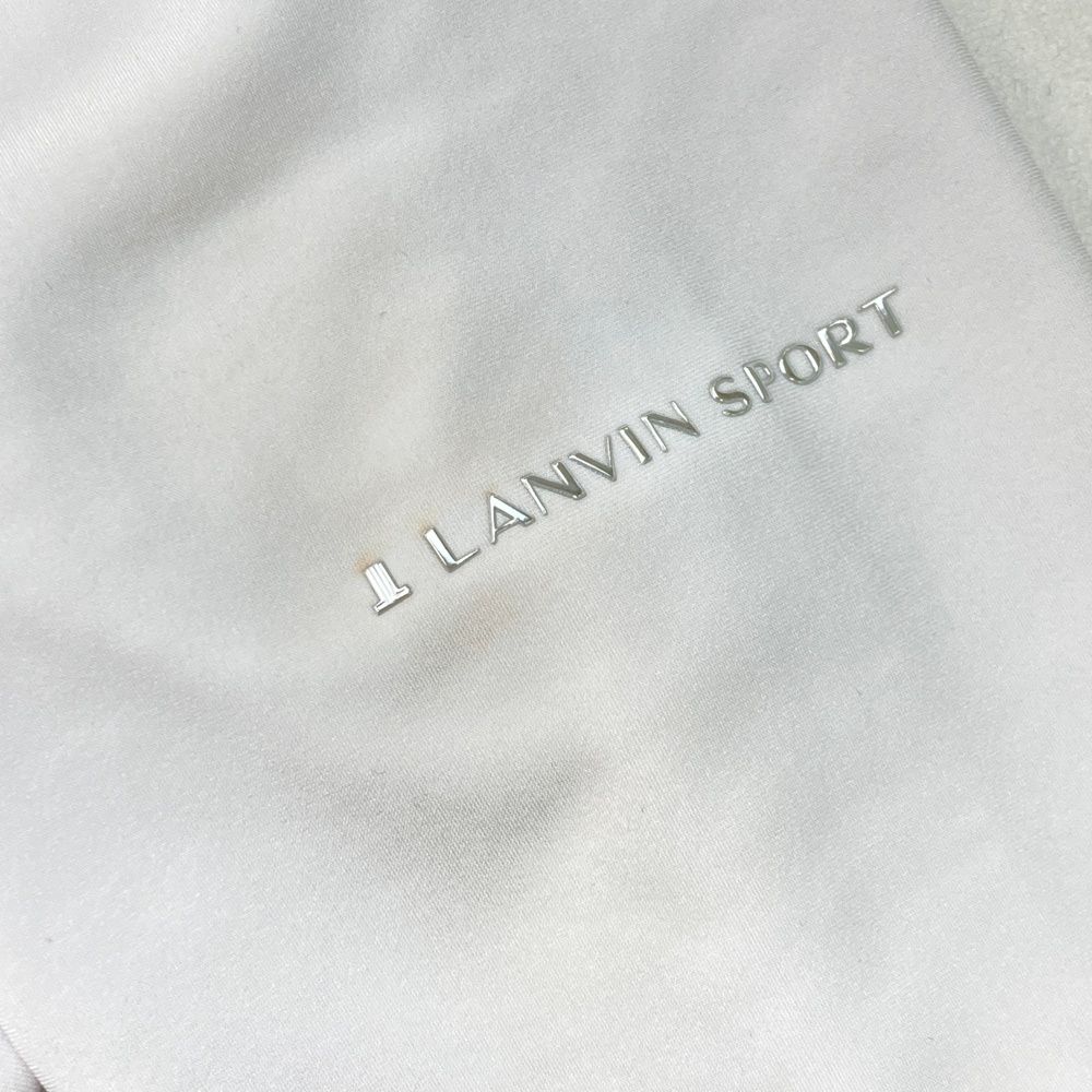 サイズ：38 LANVIN SPORT ランバン スポール  レイヤード風 ハイネック ニットセーター  ホワイト系 [240101418267] ゴルフウェア レディース ストスト LANVIN SPORT ランバン スポール レイヤード風 ハイネック