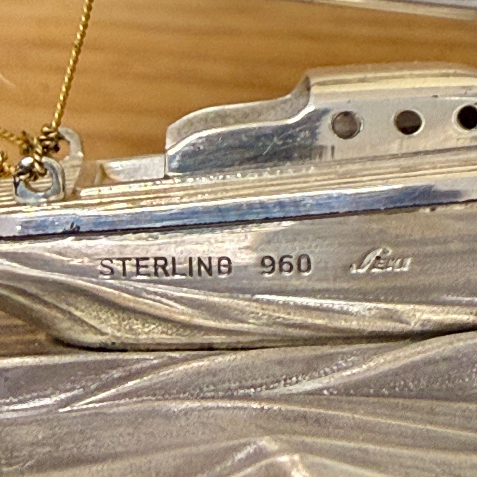 関工芸 銀製 ヨット 帆船 置物 STERLING 960 SEKI 工芸品 模型