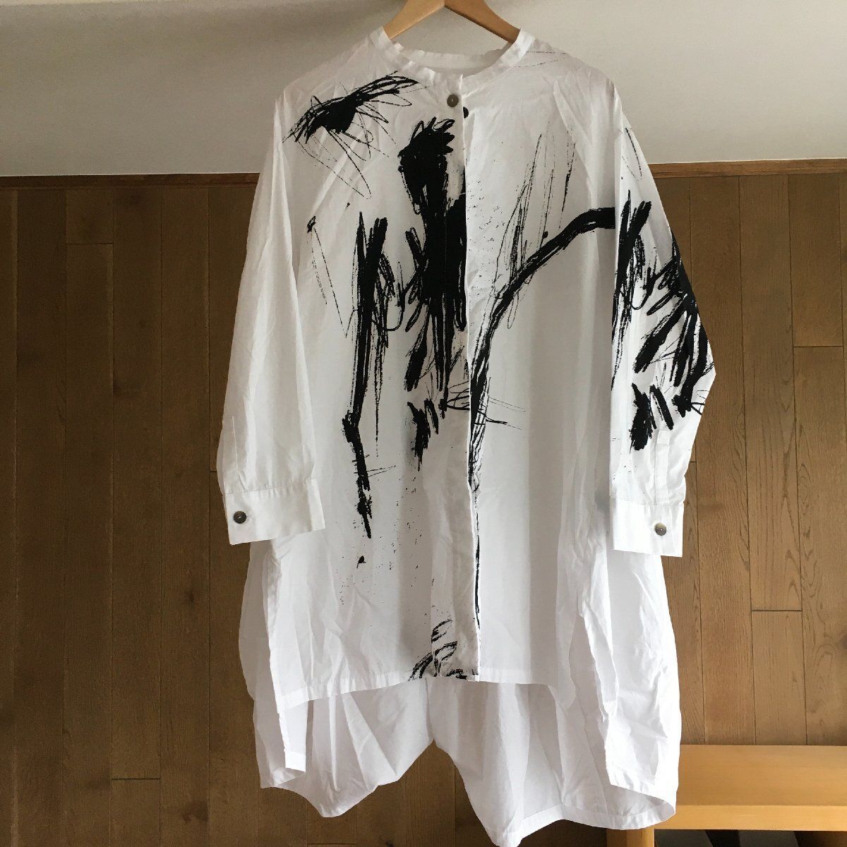 極美品 萌 MOYURU（モユル） シャツ ワンピース MーL - メルカリ
