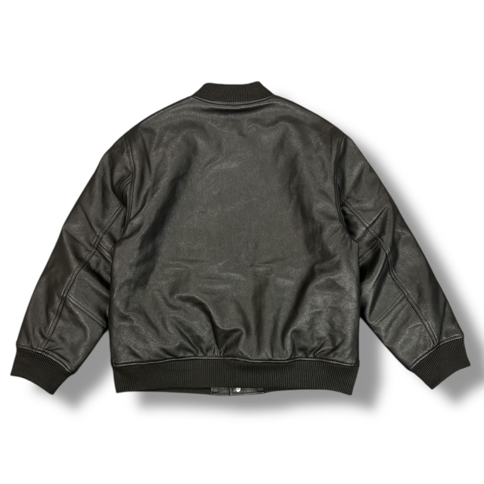 参考上代33000円 SUBCIETY FAKE LEATHER STADIUM JKT フェイクレザー 
