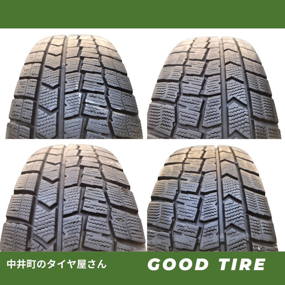 195 65R15 製 冬用4本セット 7.5分山 ダンロップ WINTER MAXX WM02 タイヤ プリウス ヴォクシー セレナ ステップワゴン 6461