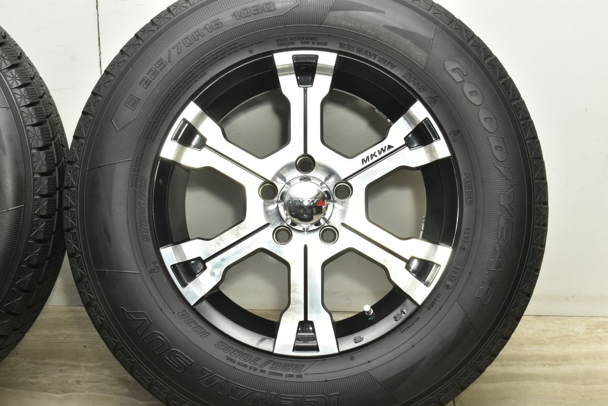 程度良好品 MKW MK-36 16in 7J 35 PCD114.3 グッドイヤー ICENAVI SUV 225 70R16 225 70R16 デリカD 5 アウトランダー ハリアー RAV4 USTAUSTRALIA_COM_AU