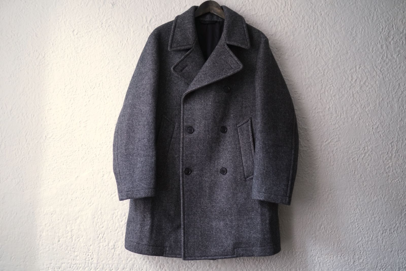 ジャケット・アウター HEUGN 22aw Victor 22AW VICTOR ウールメルトンダイアゴナルPコート / HEUGN