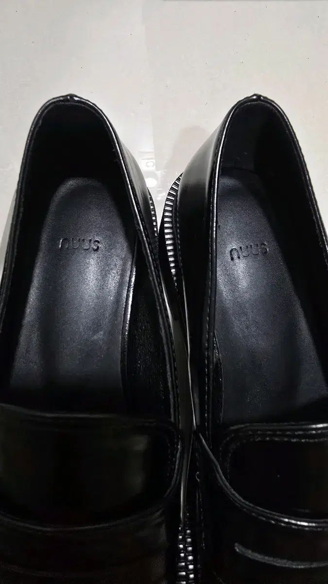 nuus 黒 ローファー 245 ペニーローファー