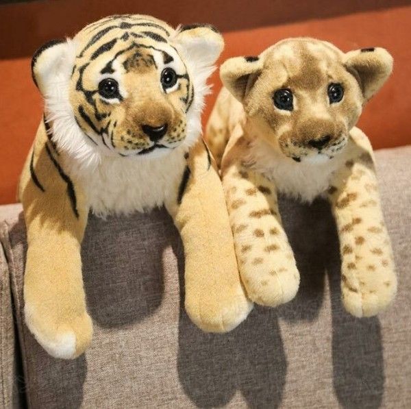 トラとヒョウのぬいぐるみ3体セット 超リアルな トラ ヒョウ 選べる3サイズ 3タイプ お誕生日